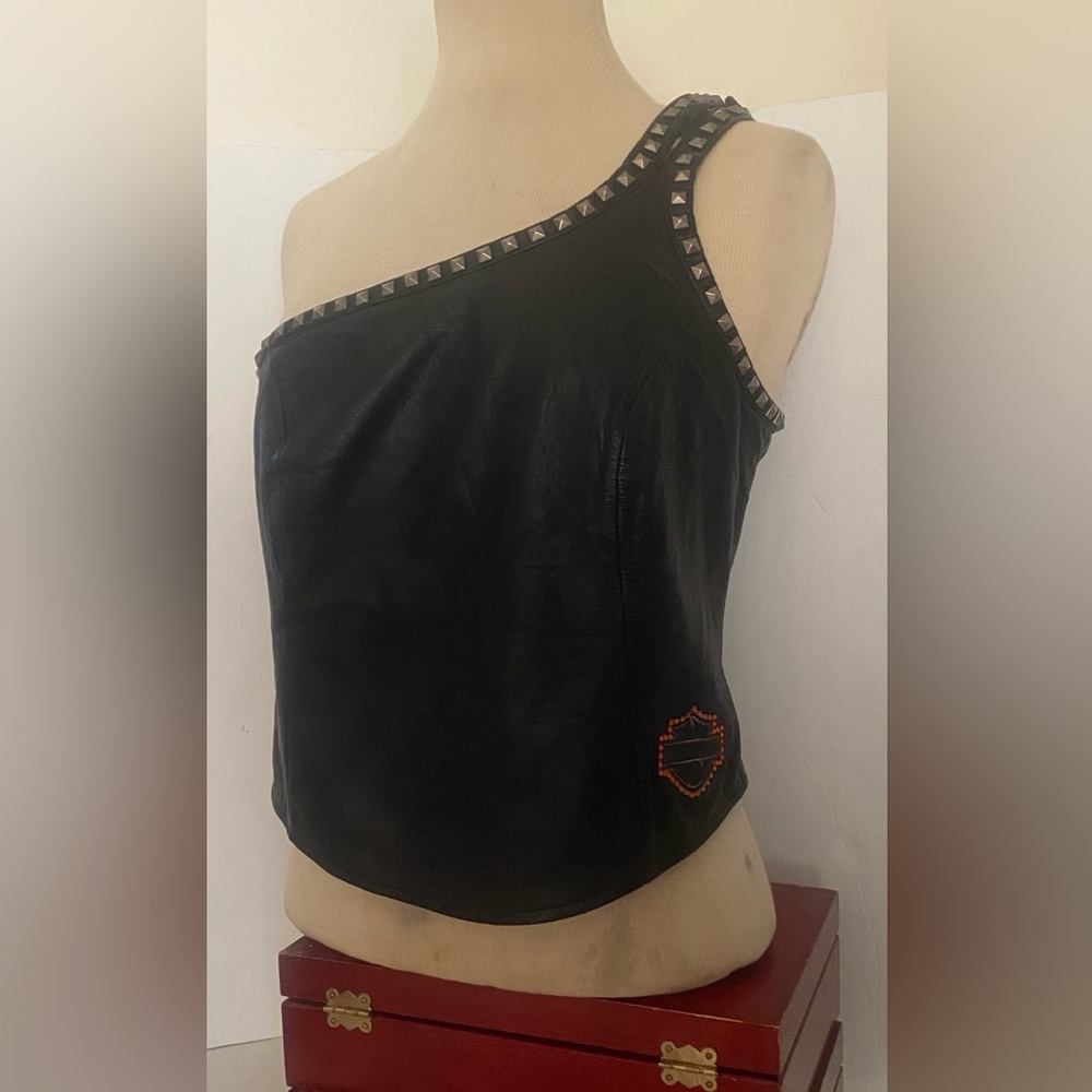 Harley Davidson Split Single Strap Leather Halter - image 3